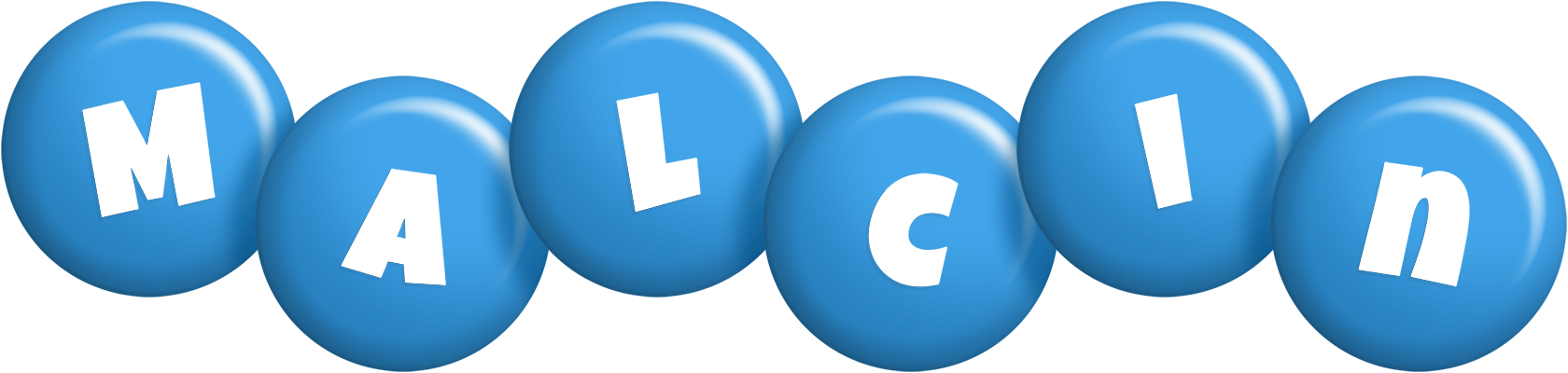 Malcin candy-blue logo