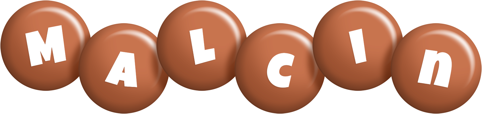 Malcin candy-brown logo