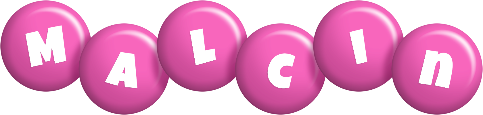 Malcin candy-pink logo