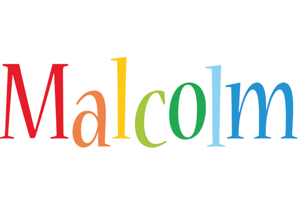 Malcolm birthday logo