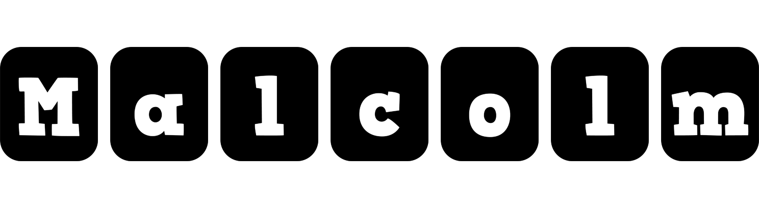 Malcolm box logo