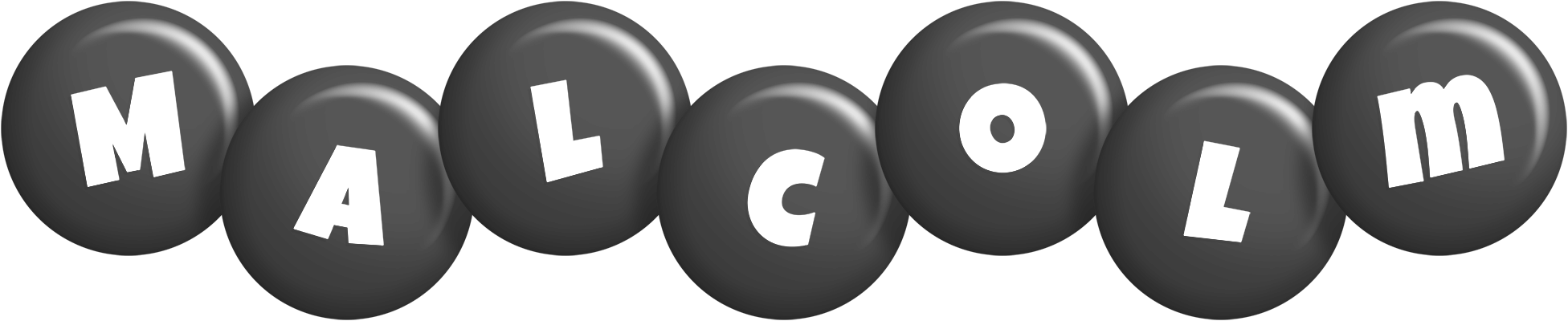 Malcolm candy-black logo