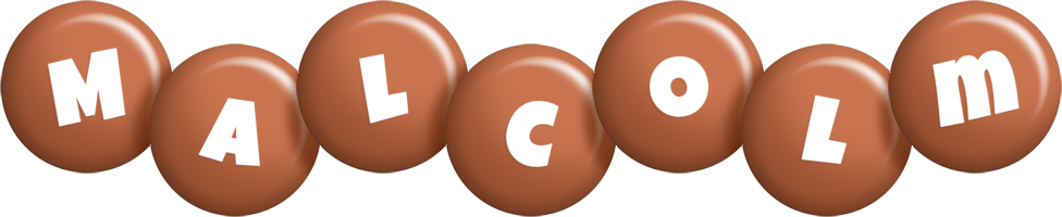 Malcolm candy-brown logo