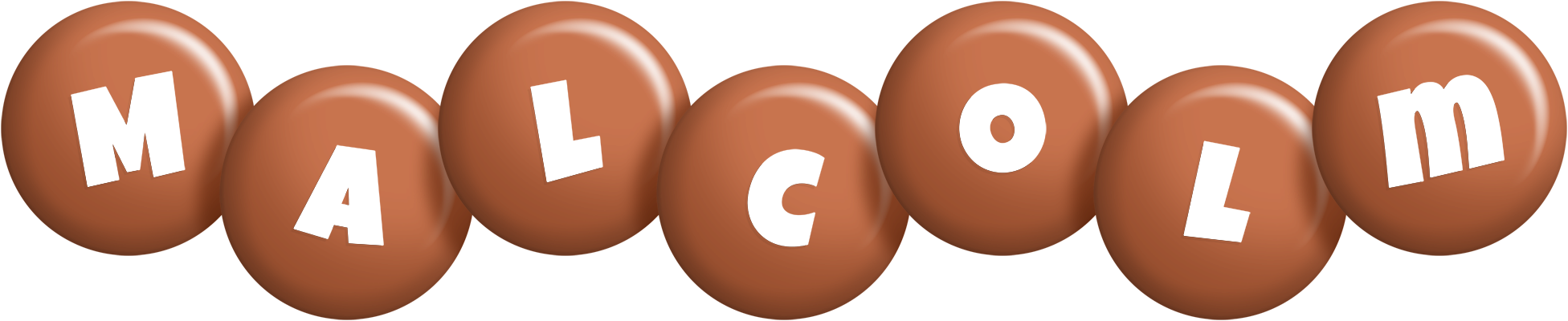 Malcolm candy-brown logo