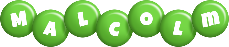 Malcolm candy-green logo