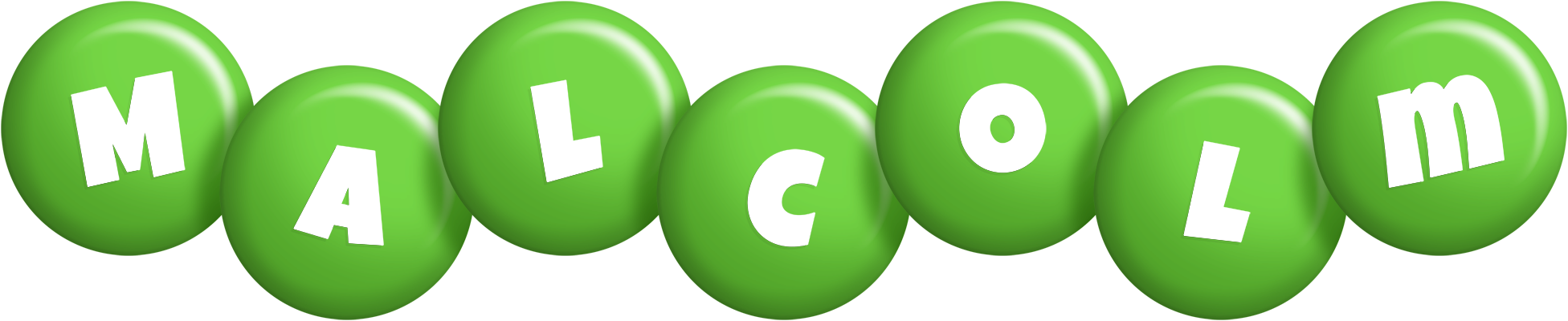 Malcolm candy-green logo