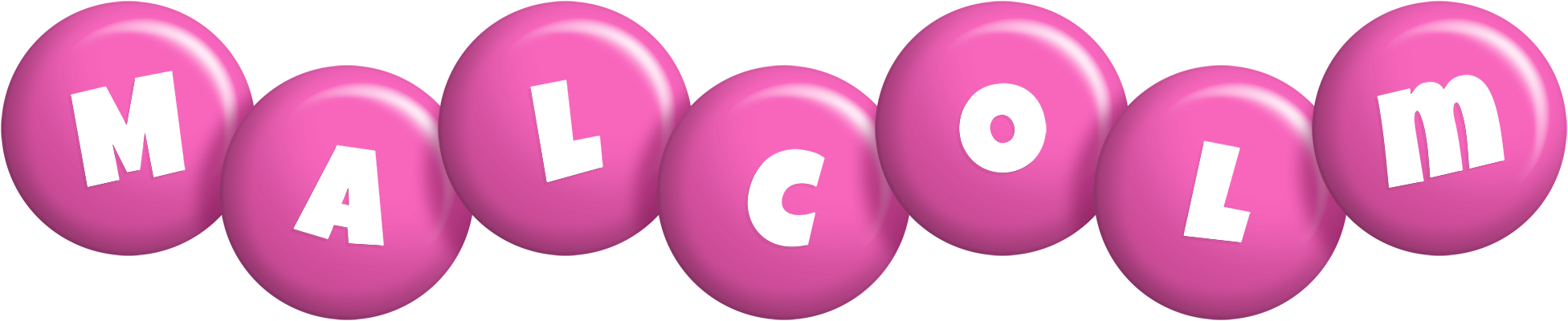 Malcolm candy-pink logo