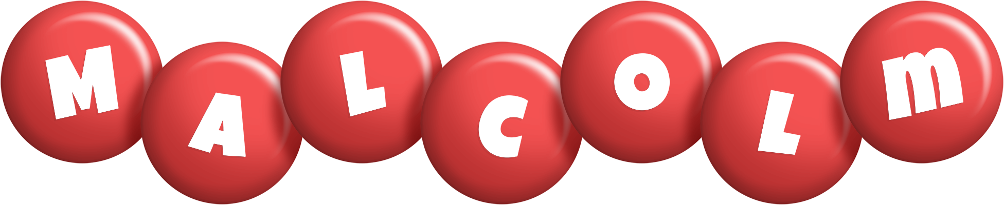 Malcolm candy-red logo