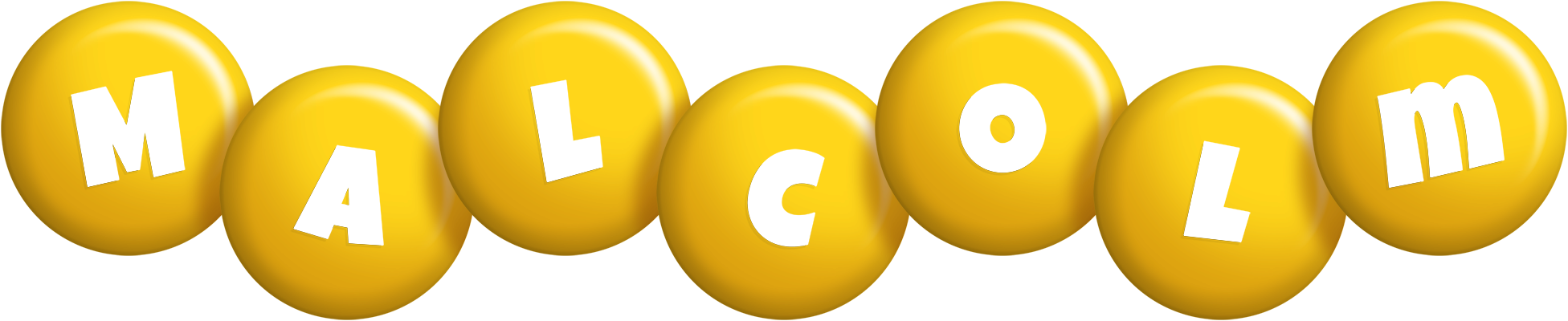 Malcolm candy-yellow logo