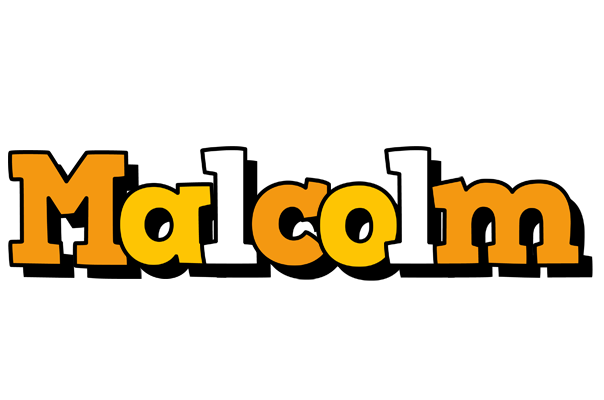 Malcolm cartoon logo