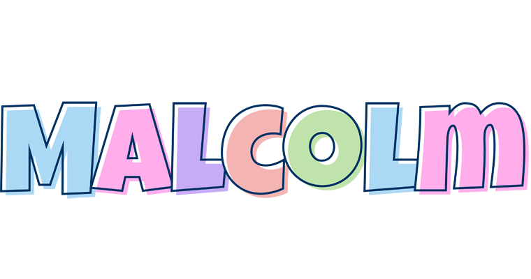 Malcolm pastel logo