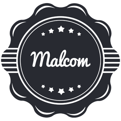 Malcom badge logo