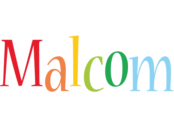 Malcom birthday logo