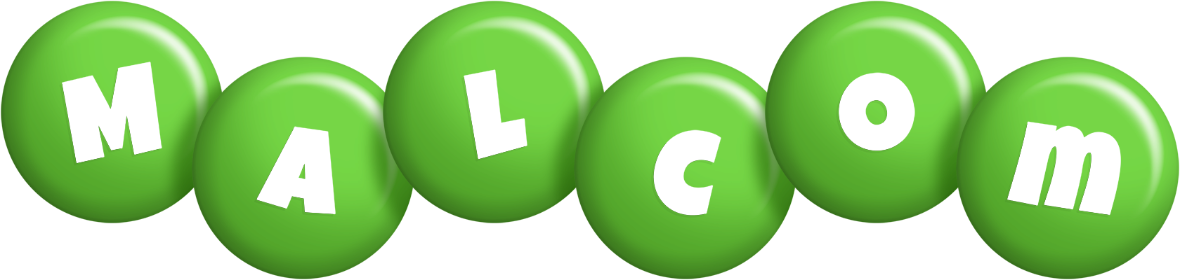 Malcom candy-green logo