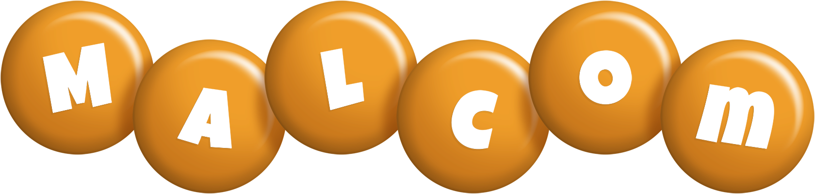 Malcom candy-orange logo
