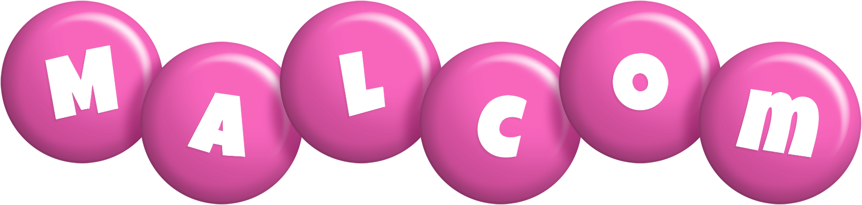 Malcom candy-pink logo