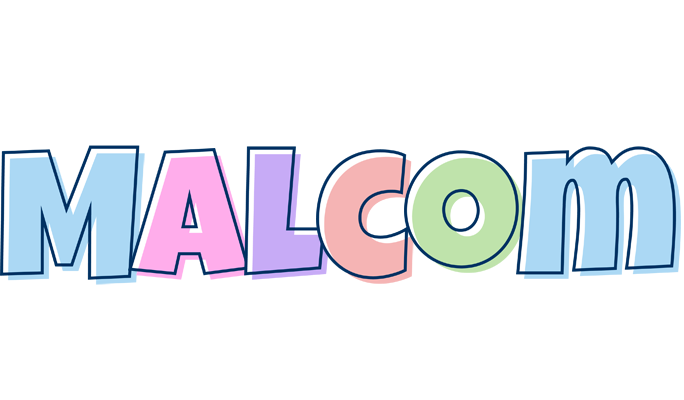 Malcom pastel logo