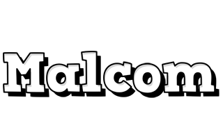 Malcom snowing logo