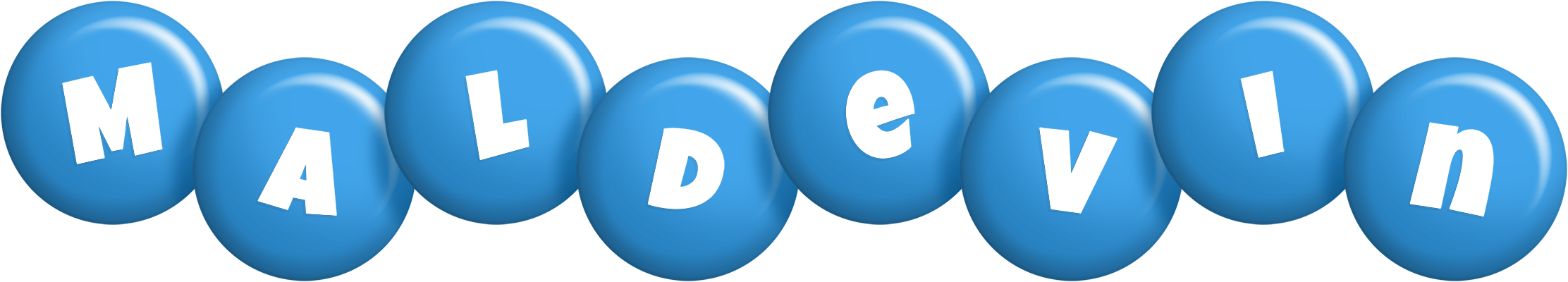 Maldevin candy-blue logo