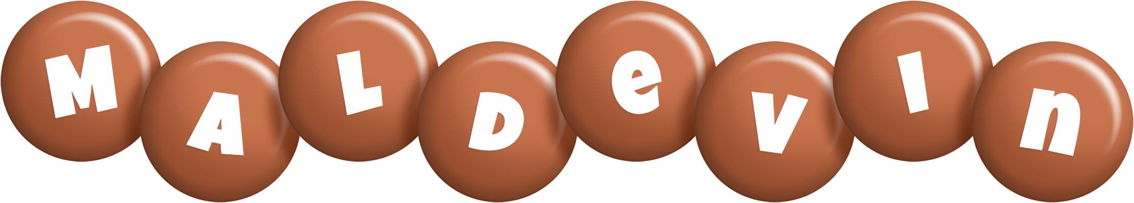 Maldevin candy-brown logo