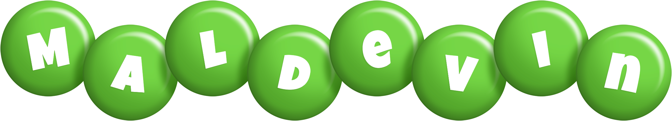 Maldevin candy-green logo
