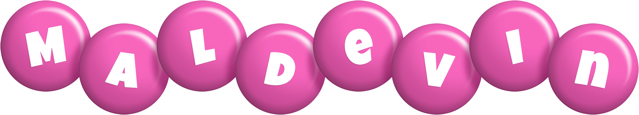 Maldevin candy-pink logo