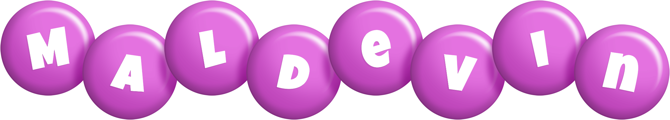 Maldevin candy-purple logo