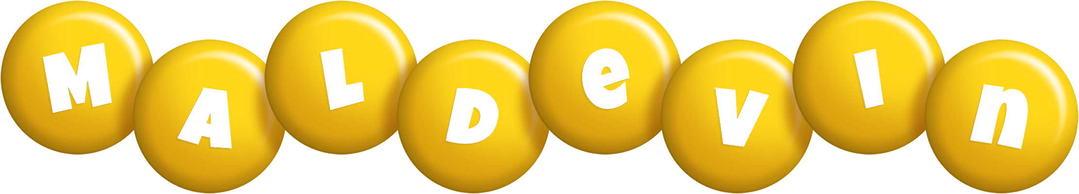 Maldevin candy-yellow logo