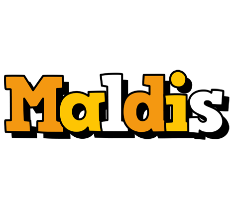 Maldis cartoon logo