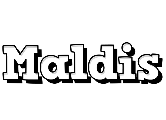Maldis snowing logo