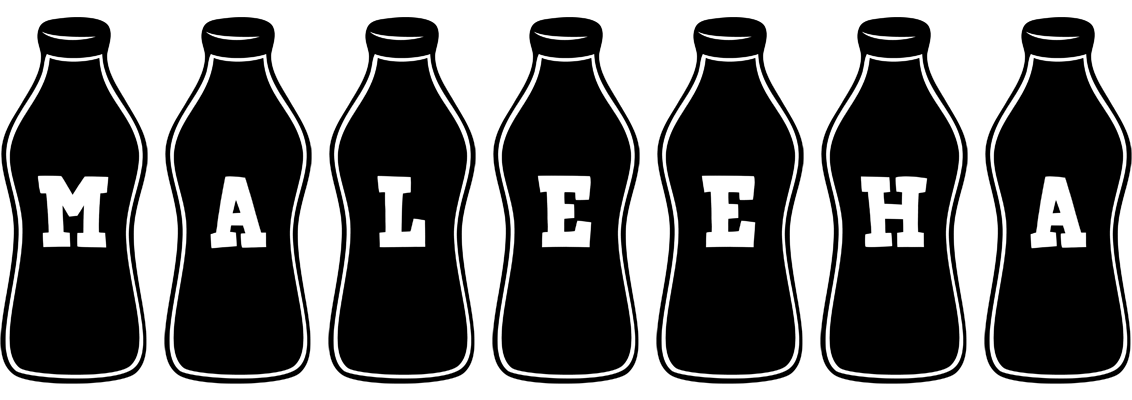Maleeha bottle logo