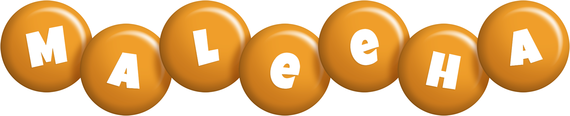 Maleeha candy-orange logo