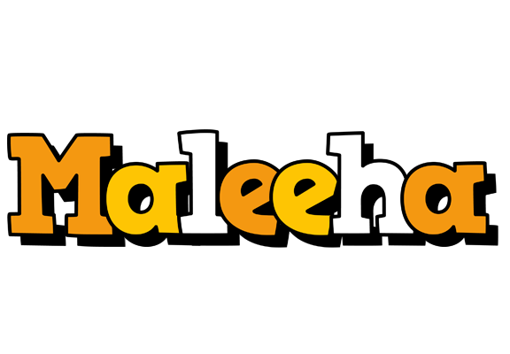 Maleeha cartoon logo
