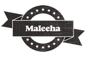 Maleeha grunge logo