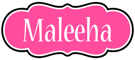 Maleeha invitation logo