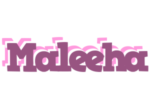 Maleeha relaxing logo