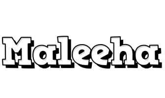 Maleeha snowing logo