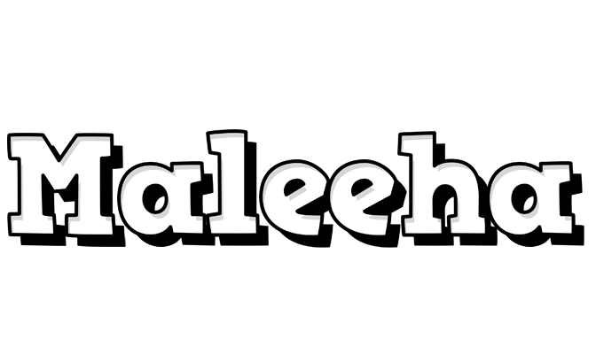 Maleeha snowing logo