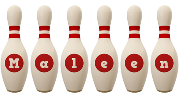 Maleen bowling-pin logo