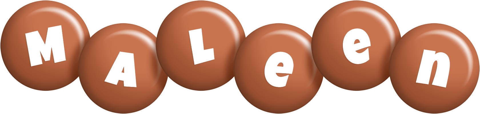 Maleen candy-brown logo