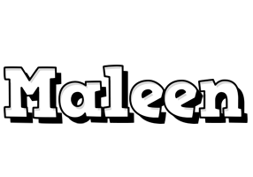 Maleen snowing logo