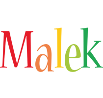 Malek birthday logo