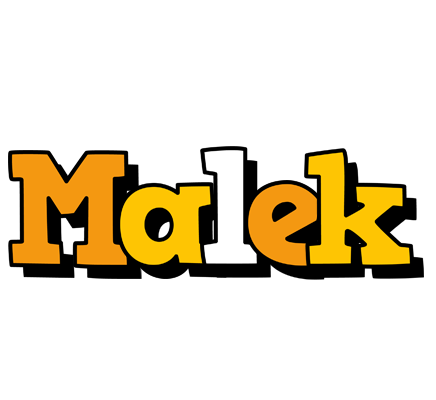 Malek cartoon logo