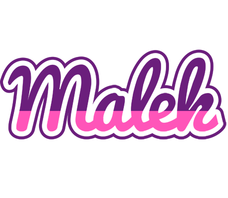 Malek cheerful logo