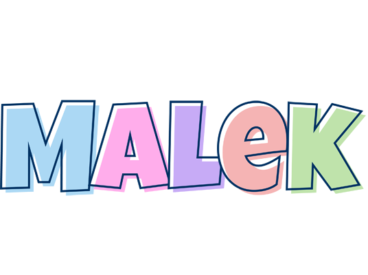 Malek pastel logo