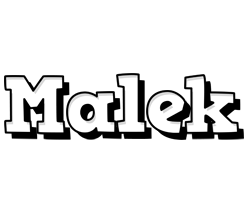 Malek snowing logo