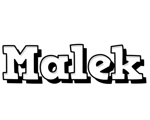 Malek snowing logo