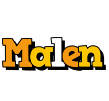 Malen cartoon logo