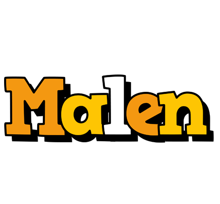 Malen cartoon logo