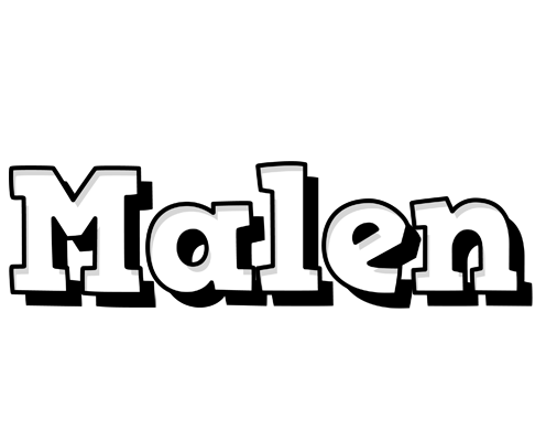 Malen snowing logo